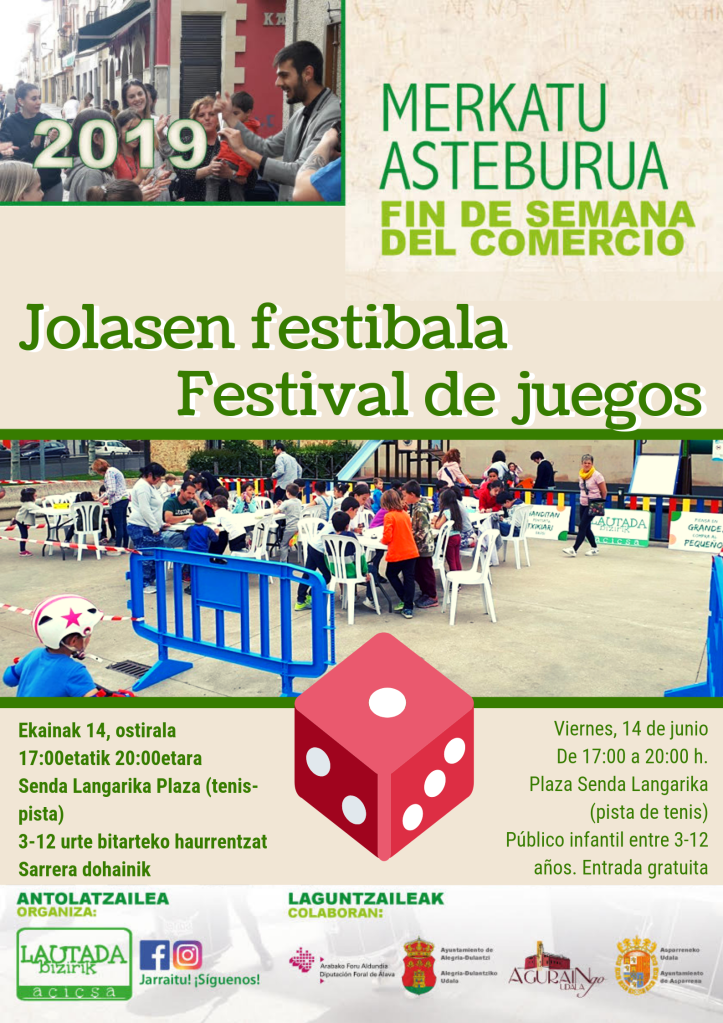 Cartel Festival de Juegos Agurain